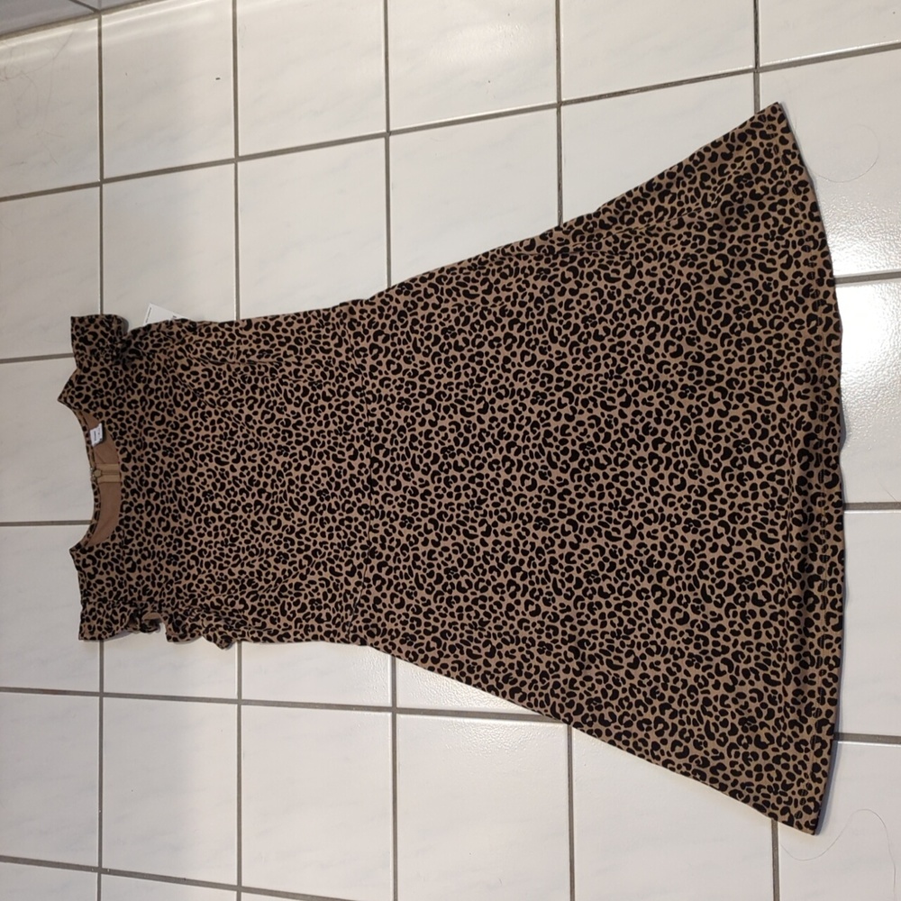 NWT Old Navy Leopard Fit and Flare Dress
